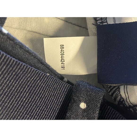 Chaps Womens Navy Blue Polka Dot Skirt Size 4 - Picture 3 of 11